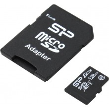 Карта памяти microSDXC, 128 ГБ, Class 10 SP128GBSTXBU1V10SP