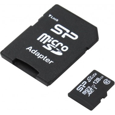 Карта памяти microSDXC, 128 ГБ, Class 10 SP128GBSTXBU1V10SP