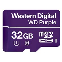 Карта памяти WD Purple Surveillance MicroSDHC 32ГБ, Class 10 (WDD032G1P0A)