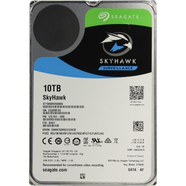 Жесткий диск (HDD) для видеонаблюдения HDD 10000 GB (10 TB) SATA-III SkyHawk (ST10000VX0004)