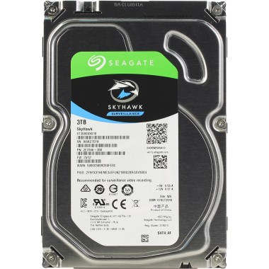 Жесткий диск (HDD) для видеонаблюдения HDD 3000 GB (3 TB) SATA-III SkyHawk (ST3000VX010)