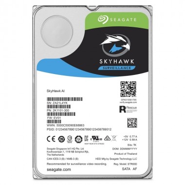 Жесткий диск (HDD) для видеонаблюдения HDD 8000 GB (8 TB) SATA-III SkyHawkAI (ST8000VE0004)