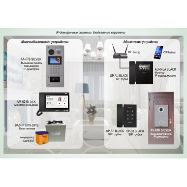 IP-домофонные системы BAS-IP. Бюджетные варианты Типовое решение: ДМФ-003