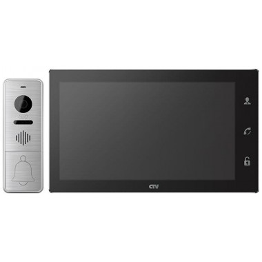 Комплект видеодомофона CTV-DP4102AHD B (чёрный)