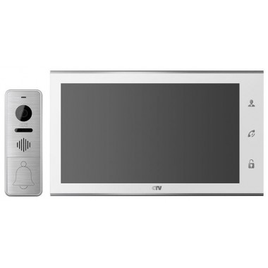 Комплект видеодомофона CTV-DP4105AHD W (белый)