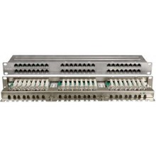 Патч-панель 19", 1U, 48 портов RJ-45, категория 6 PPHD-19-48-8P8C-C6-SH-110D