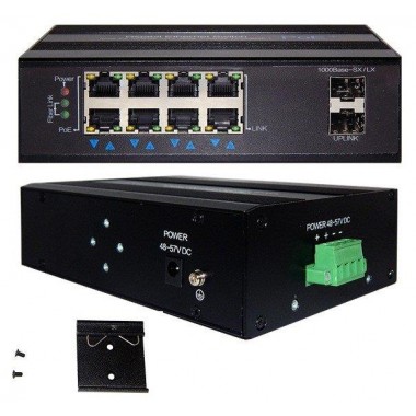 Коммутатор 8-портовый  Gigabit Etherne CO-SW8G2F-P508v2