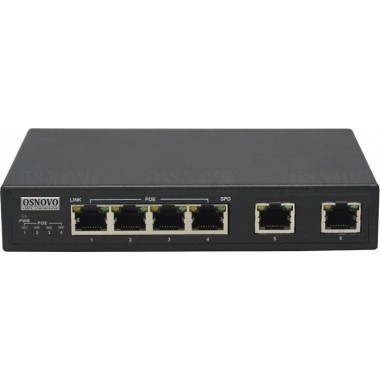 Коммутатор 6-портовый Fast Ethernet с РоЕ SW-20600(Без БП)