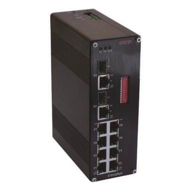 Коммутатор 8-портовый POE SVP-E8122PpH-S-DR