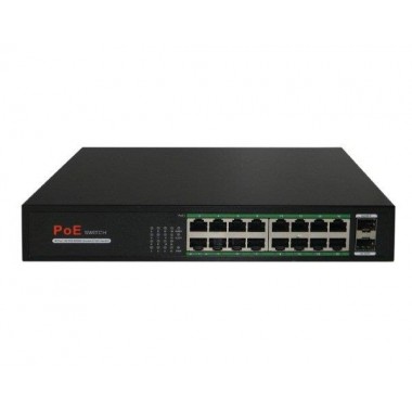 Коммутатор 16-портовый  Gigabit Ethernet с PoE CO-SWP16GFv2