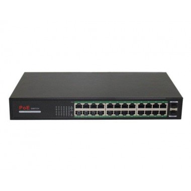 Коммутатор 24-портовый  Gigabit Ethernet с PoE CO-SWP24GFv2