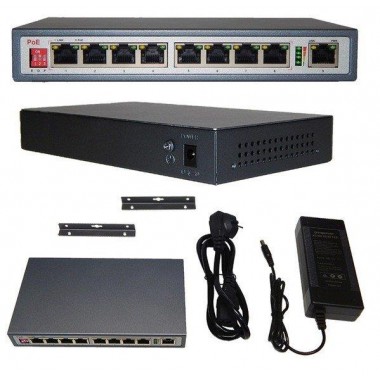 Коммутатор 8-портовый  Gigabit Ethernet с PoE CO-SWP9C