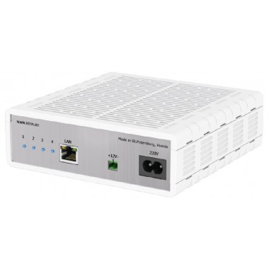 Преобразователь интерфейсов Преобразователь 4 RS-232 - Ethernet