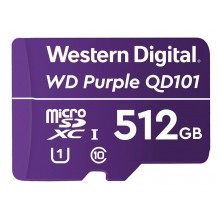 Карта памяти WD Purple SC QD101 Ultra Endurance MicroSDHC 512ГБ, Class 10 UHS 1 (WDD512G1P0C)