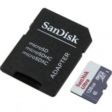 Карта памяти microSDXC, 128 ГБ, Class 10 SDSQUNS-128G-GN6TA